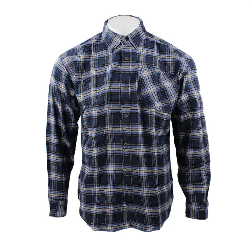 Men'S Yellowstone-Themed Midweight Flannel Shirt – Casual Plaid Top 1