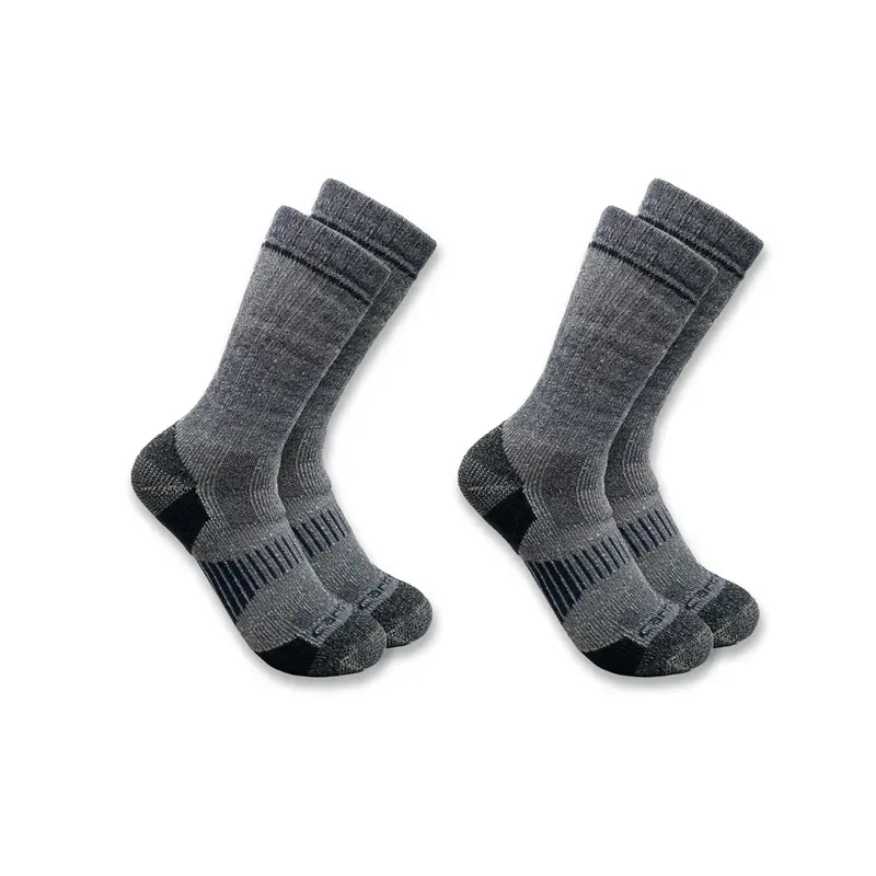 Midweight Synthetic-Wool Blend Boot Socks – 2-Pack (Sb2072-M) 1