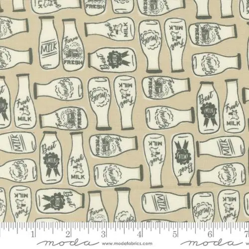 Milk And More Cotton Fabric – Farmstead Collection 20904 1
