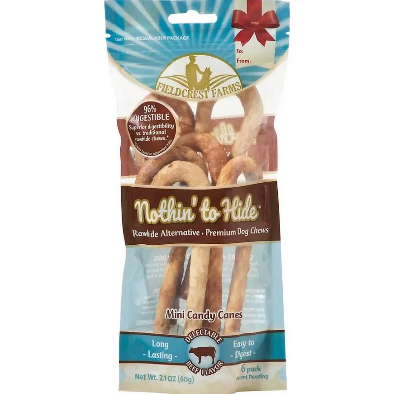 Mini Beef Candy Canes – 'Nothin’ To Hide' Dog Treats 1