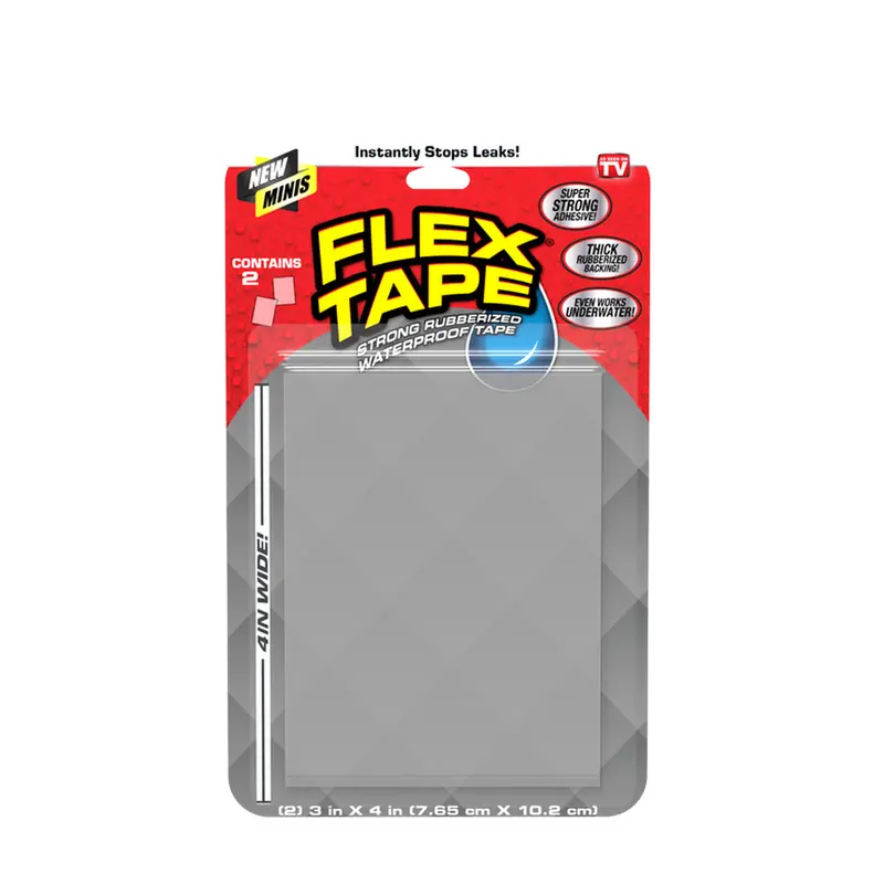 Mini Clear Waterproof Repair Tape – 3-Inch X 4-Inch Self-Sealing Patch Sheet 1