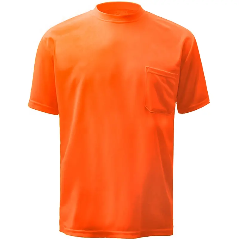 Moisture-Wicking Safety T-Shirt – Short Sleeve With Chest Pocket (5502) 1