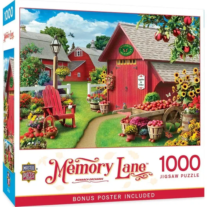 Monarch Orchards 1000-Piece Jigsaw Puzzle – Memory Lane Series 72563 1