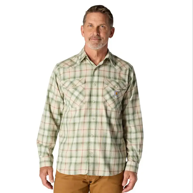 Montana Men’S Flex Plaid Shirt – Snap-Front Rugged Casual Top 107016 1