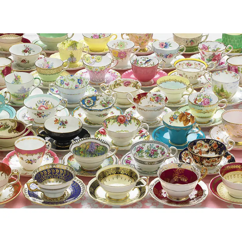 More Teacups Jigsaw Puzzle – 1000-Piece Artistic Challenge (80084) 1