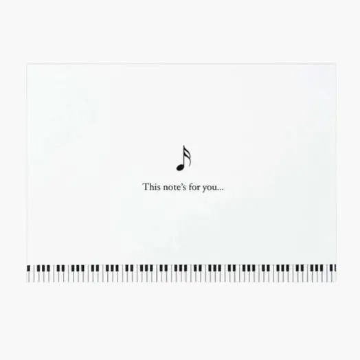 Musical Note-Themed Boxed Greeting Card Set 1
