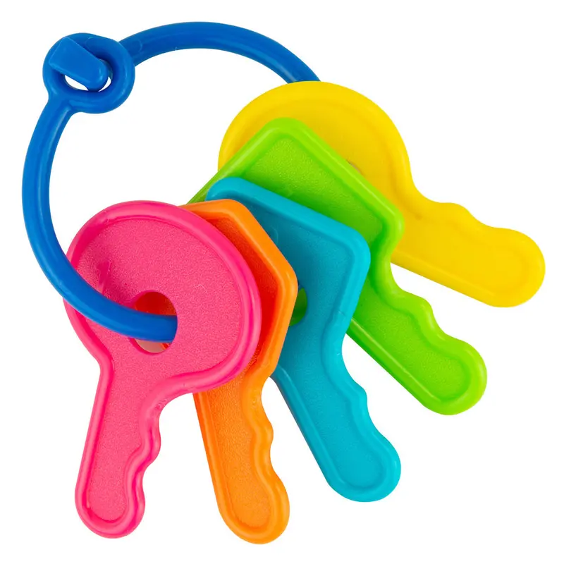 My First Keys Baby Toy – Soft, Rattle-Enhanced Sensory Key Ring 1