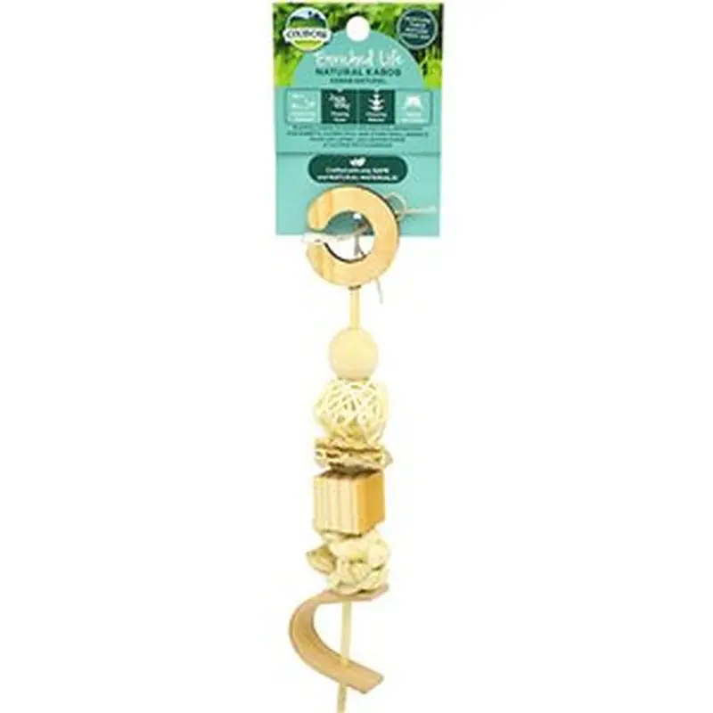 Natural Kabob-Style Dog Chew Toy – Rope-And-Knot Design 1