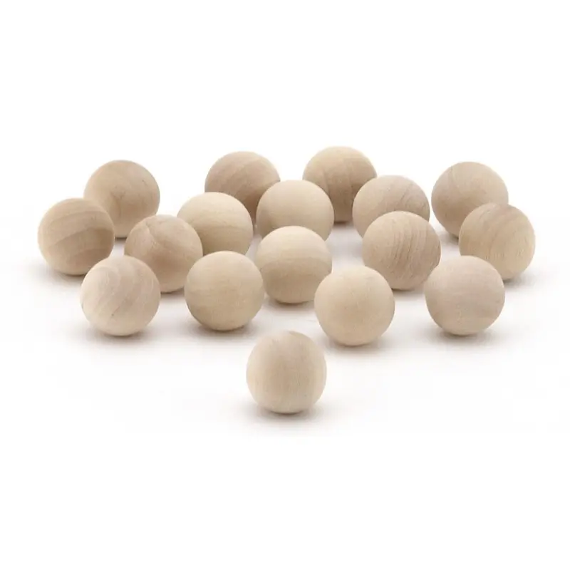 Natural Wooden Craft Balls – Smooth Round Balls In Multiple Diameters 1