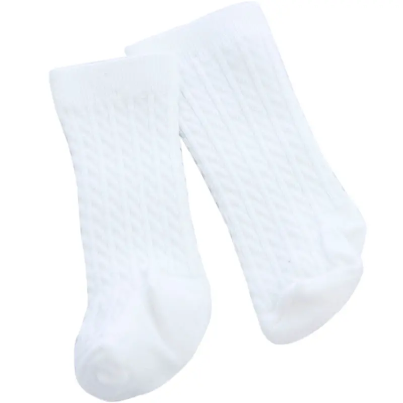 Newborn Knee-High Cotton Socks – Soft Stretch Fit (Wa-5450) 1