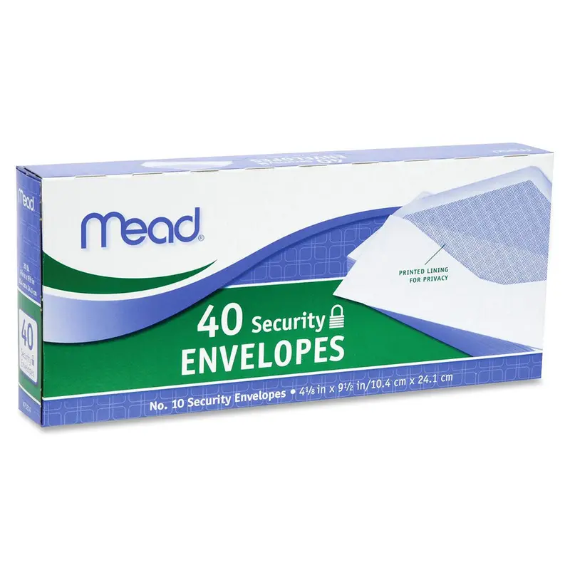 No. 10 Security Envelopes – Opaque Clasp Closure For Confidential Mail (75214) 1