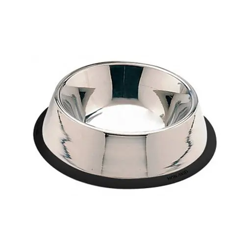 No-Tip Stainless Steel Dog Bowl – Tip-Resistant Feeding Dish (6038) 1