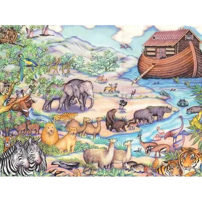 Noah’S Ark 400-Piece Jigsaw Puzzle – Illustrated Biblical Themed Challenge (33-70552) 1