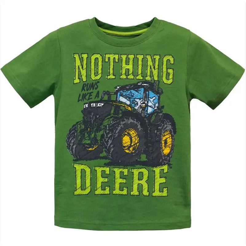 Nothing Runs Like A Deere Graphic Tee – Boys' Short-Sleeve Cotton T-Shirt 1