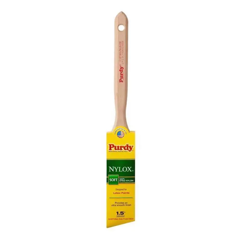 Nylox Glide 1.5-Inch Soft-Angle Trim Brush – Precision Edge Painting 1