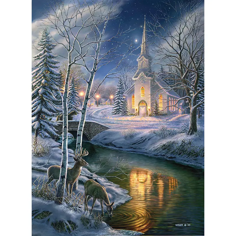 O Holy Night Jigsaw Puzzle – 1000-Piece Holiday-Themed Challenge (Sku 28462) 1