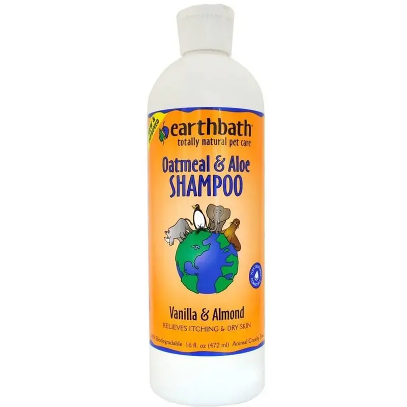 Oatmeal & Aloe + Vanilla & Almond Pet Shampoo – Calming, Moisturizing Blend, 16 Fl Oz 1