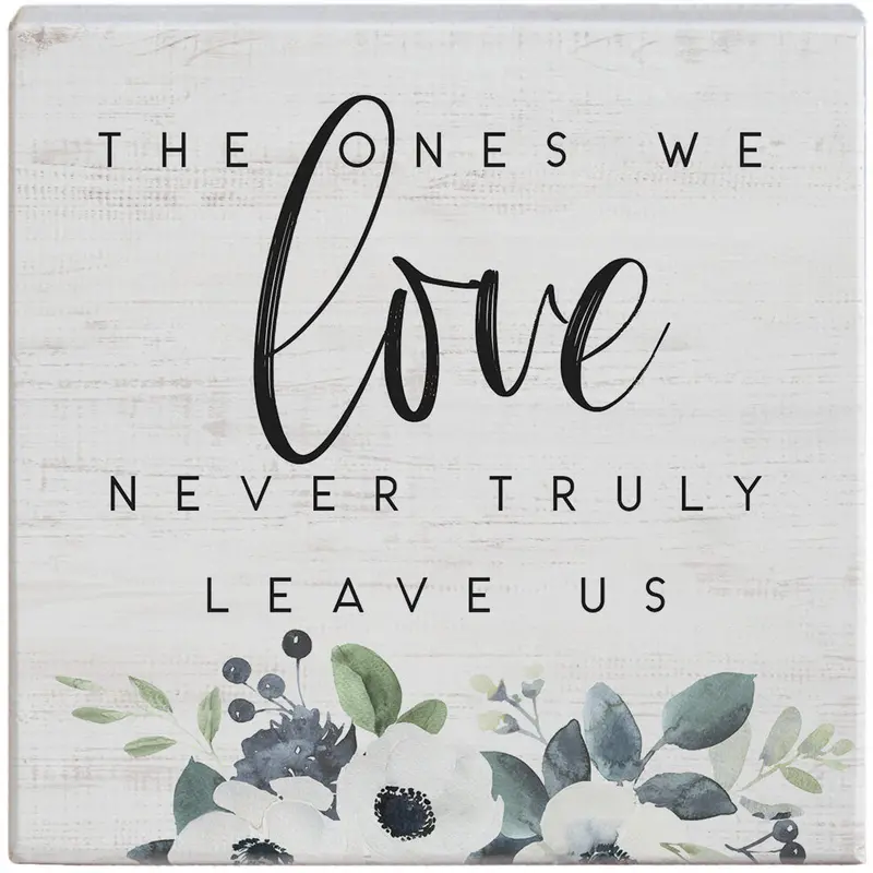 'Ones We Love' Small Talk Square Sign – Heartfelt Mini Wall Art For Gifting (Sts1507) 1