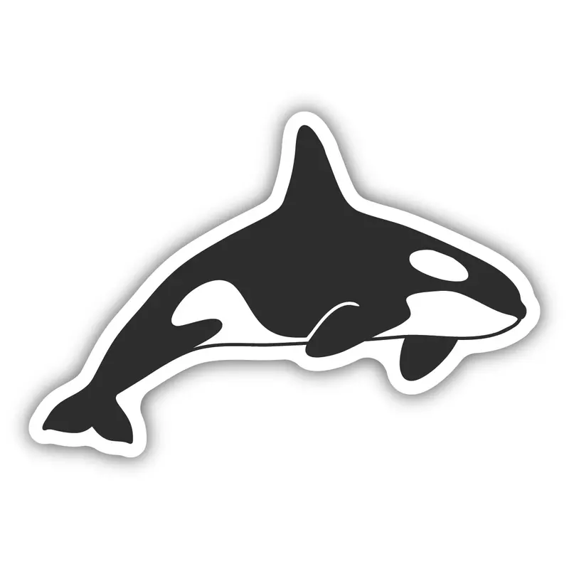 Orca Whale Wildlife Sticker – Ocean Conservation Design, 1503-Lstk 1