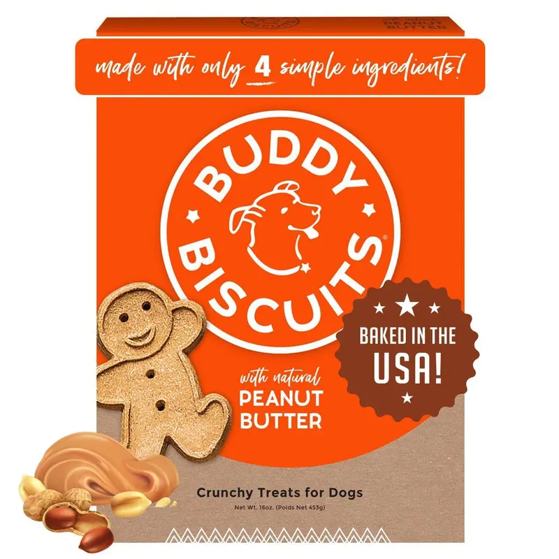 Original Peanut Butter Dog Treats – All-Natural 16 Oz Bag For Canine Rewards 1
