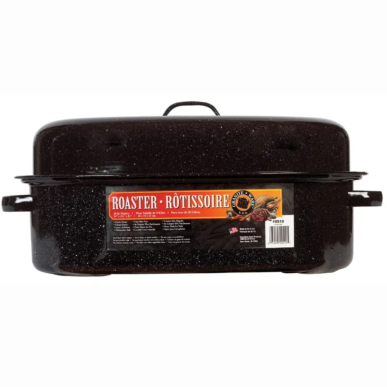 Oval Roasting Pan – 13 X 19 Inch Stainless Steel Or Enamel Baking Tray 1