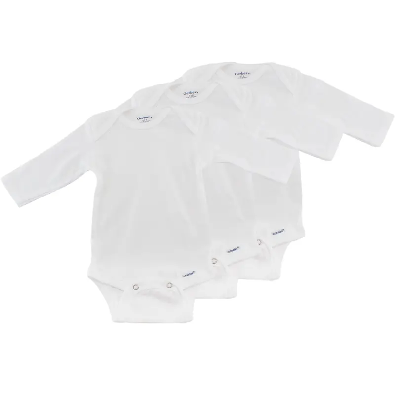 Pack Of 3 Baby Long-Sleeve Onesies – 850243230 1