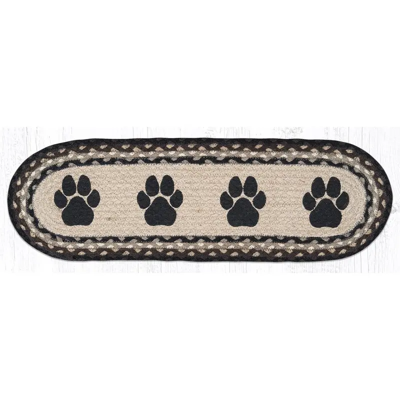 Paw Print Design Non-Slip Stair Tread Rug St-Op-313 1