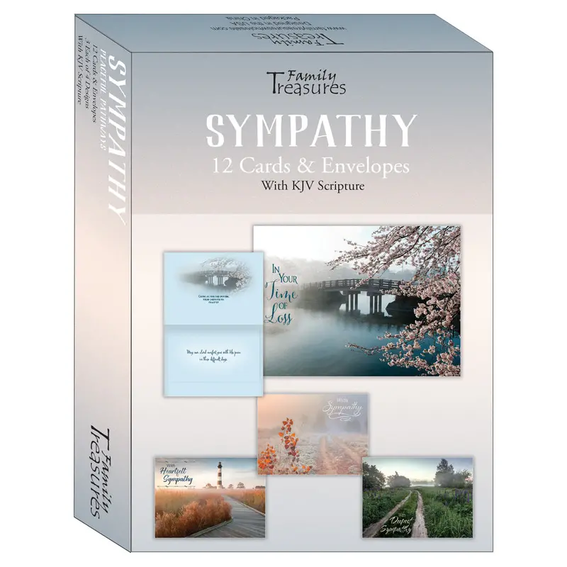 Peaceful Pathways Sympathy Greeting Cards – Elegant Boxed Set Ft22307 1