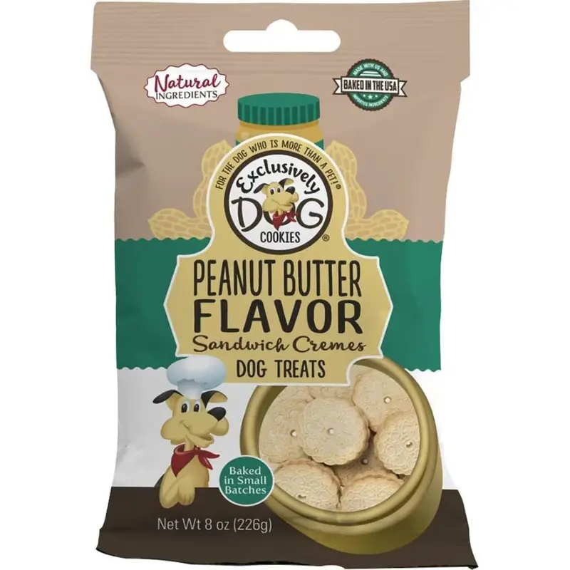 Peanut Butter Sandwich Creme Dog Cookies 1