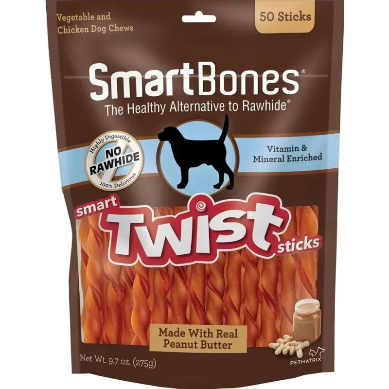 Peanut Butter Smart Twist Sticks For Dogs – Sbtt-02943 1
