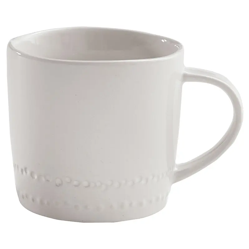 Peyton Ceramic Mug – Contemporary Handle Design, Dishwasher Safe (2371-660) 1
