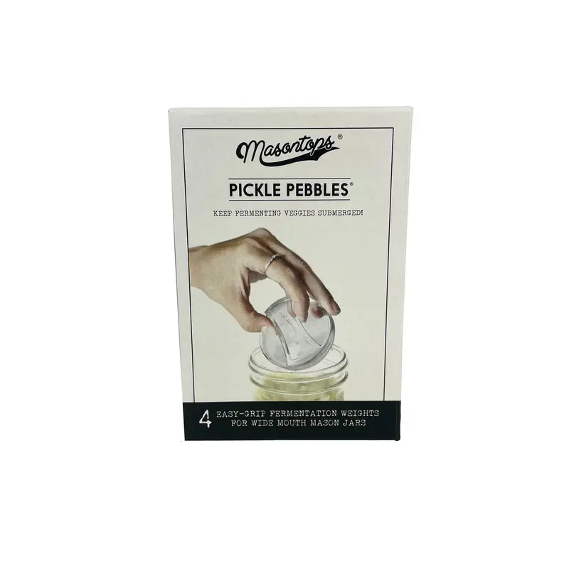 Pickle Pebbles Plus Fermentation Weights – 4-Piece Set For Mason Jars (Ppp4) 1