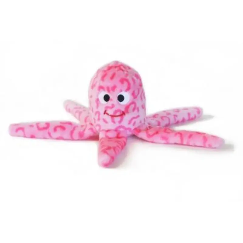 Pink Floppy Jelly Squeaky Plush Dog Toy 1