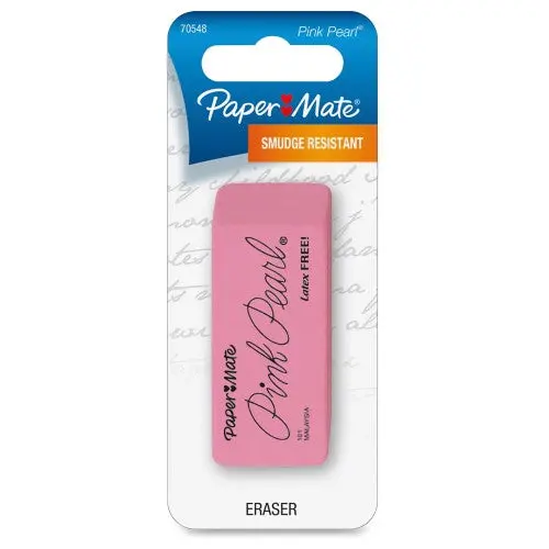 Pink Pearl-Shaped Eraser – Soft Vinyl Pencil Eraser 1