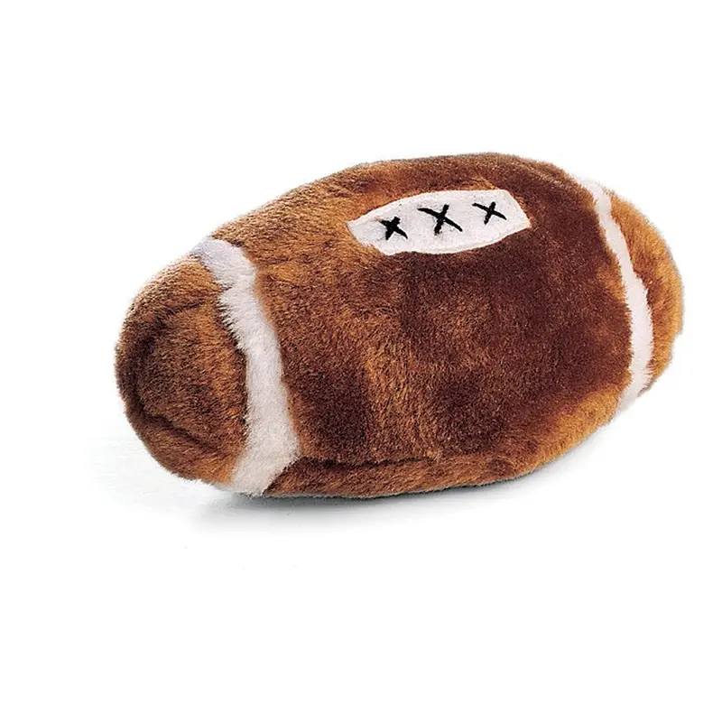 Plush Football Dog Toy With Squeaker – Fun Themed Play Item 1