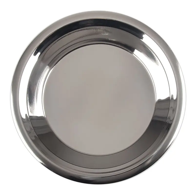 Polished Stainless Steel Pie Pan – 9-Inch, Oven-Safe & Dishwasher-Safe 1