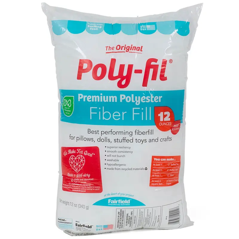 Poly-Fil Original Polyester Fiberfill – Fluffy, Washable Stuffing For Crafts (Pf) 1