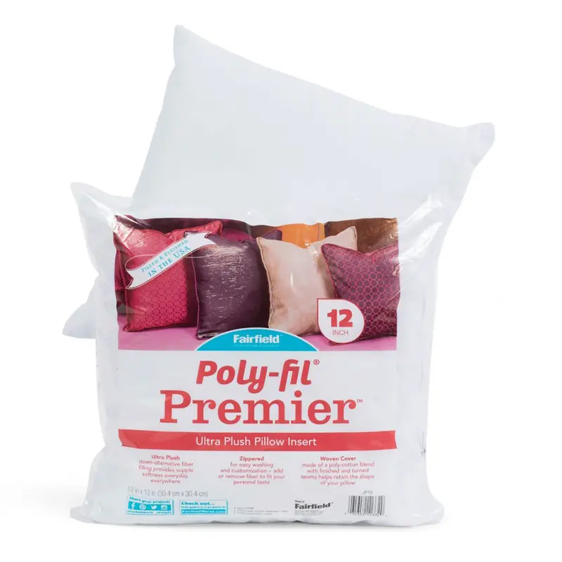 Poly-Fil Ultra-Plush Pillow Inserts – Premium Polyester Fiberfill, Jumbo Size Jp 1