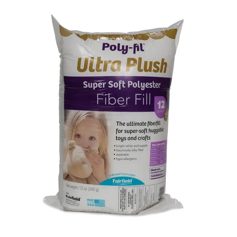 Poly-Fil Ultra Plush Polyester Fiber Fill – 12 Oz Resilient Stuffing Bag Sf8Fm 1
