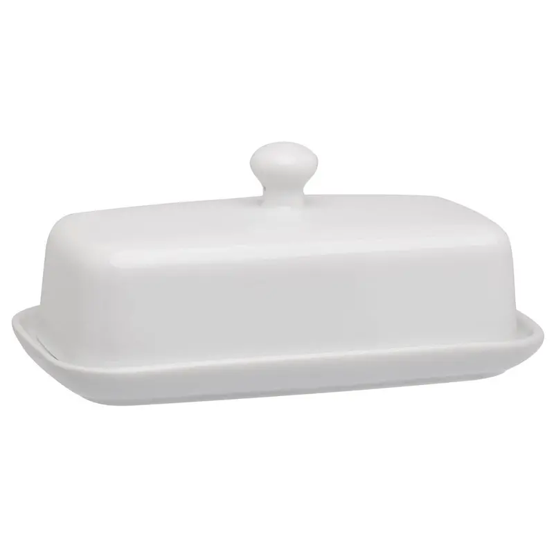 Porcelain Butter Dish With Lid – Handcrafted, Microwave-Safe Serving Tray 1