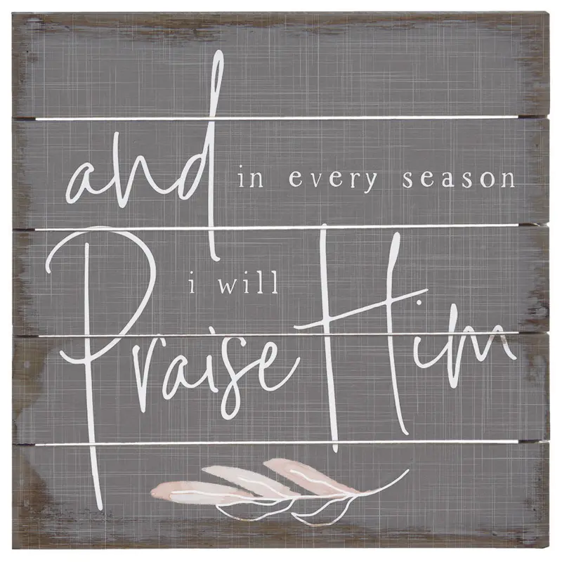 'Praise Him' Small Wooden Sign – Faith-Focused Petite Perfect Pallet Décor (Pet2036) 1