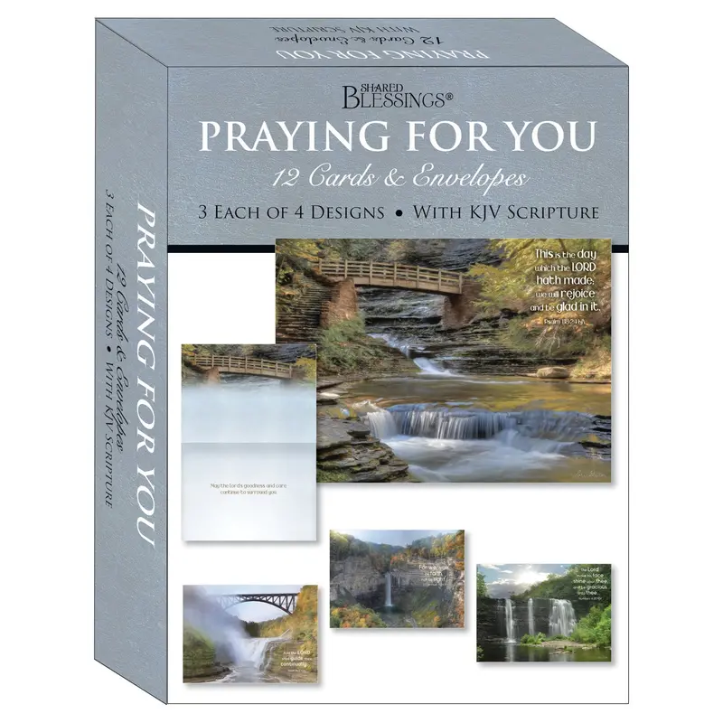 'Praying For You' Cascading Waterfall Greeting Card Collection (Sbeg22364) 1