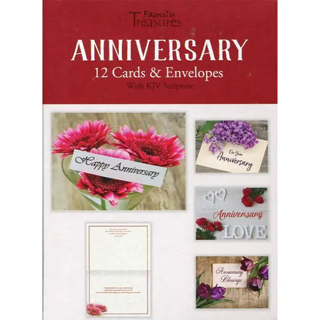 Precious Love Anniversary Card Collection – Elegant Boxed Greeting Set 1