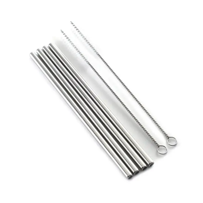 Premium Stainless Steel Straight Drinking Straws (8.5 Inches) 1