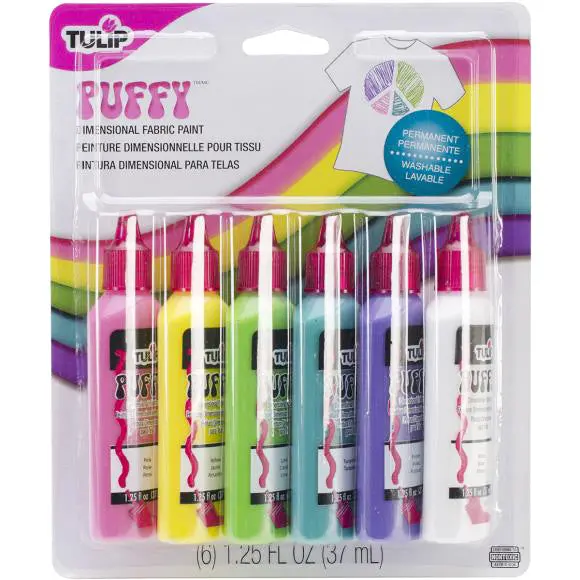 Puffy Dimensional Fabric Paint – 3D Textured Craft Medium (331641) 1