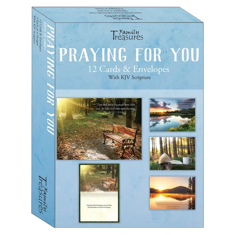 'Rays Of Light: Praying For You' Greeting Card Set – Elegant Boxed Collection (Model Ft22727) 1