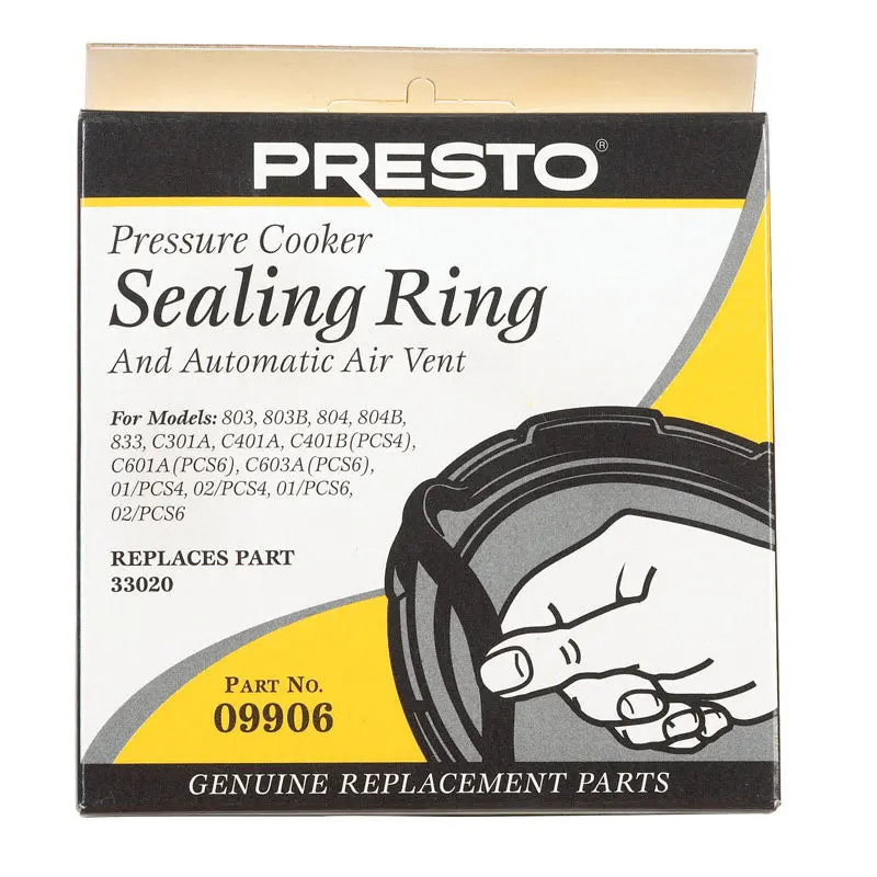 Replacement Sealing Ring & Auto Air Vent Kit For Pressure Cookers (09906) 1