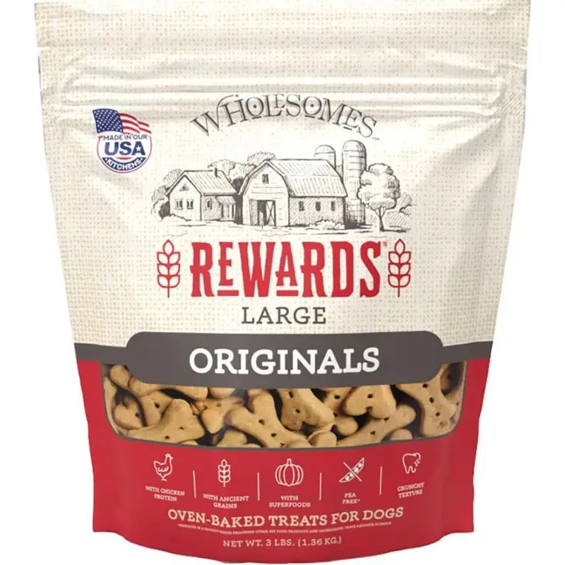 Rewards Large Original Biscuit Dog Treats – Classic Flavor (2100356) 1