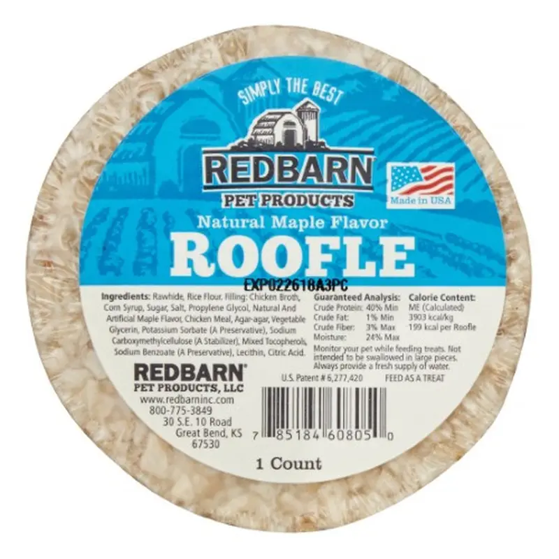 Roofle Maple Dog Chews – Natural, Digestible 1.8 Oz Chew Pack For Small To Medium Breeds 1