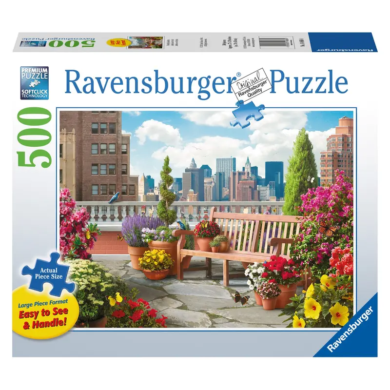 Rooftop Garden Jigsaw Puzzle – 500-Piece Adult & Family Activity Game (Model 14868) 1